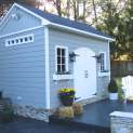 Cedar Palmerston Storage Shed 9 x 14 with Antique flower boxes in Germantown Tennessee ID number - 2