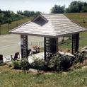 montpellier gazebo 12x12 with Dutch hip roof design in Syracuse New York. ID number 210060.