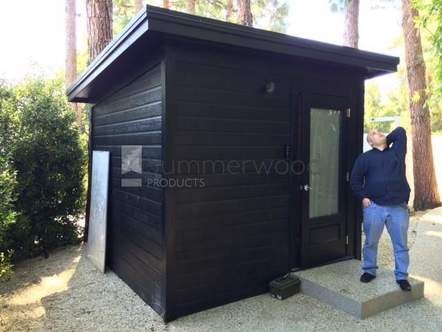 Canexel Urban Studio shed 9x9 with Pane Single door in Los Angeles, CA. ID number 210521.