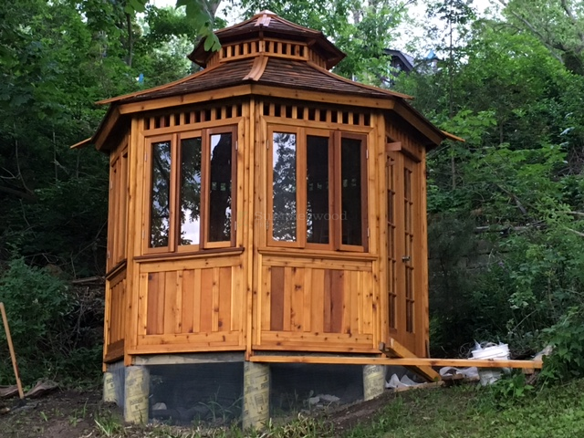 Cedar San Cristobal Home Studio Backyard Gazebo in Toronto, On 21520-1.