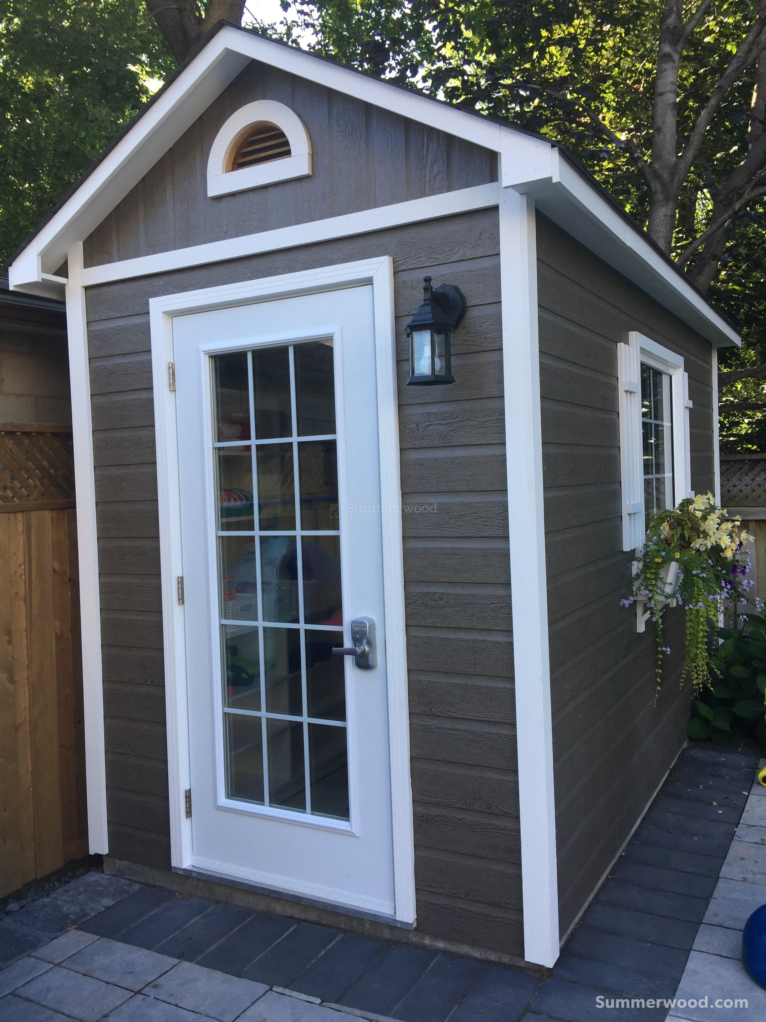 Canexel Palmerston pool cabana 6 x 12 with bunkie window in Toronto, ON. ID number 217712-2