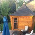 Cedar Melbourne garden shed kit 10 x 10 with single door in Seattle, Washington. ID number 217715-2