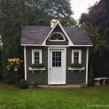 Canexel Copper Creek 8 x 12 Garden Shed with two antique flower boxes in Etobicoke, ON. ID number 21