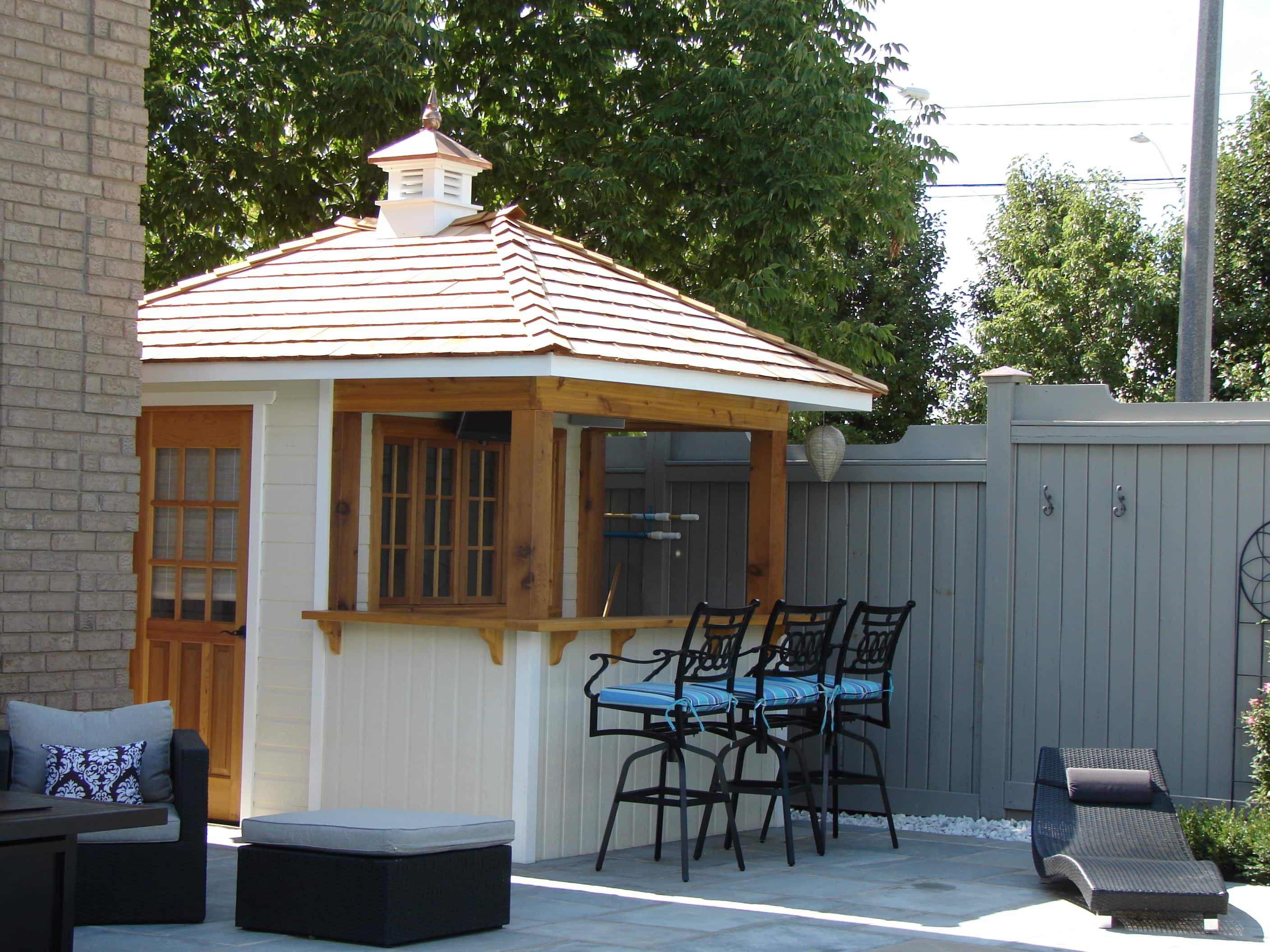 Canexel surfside 7X12 pool cabana kit in Houston Texas. ID number 151920-0.
