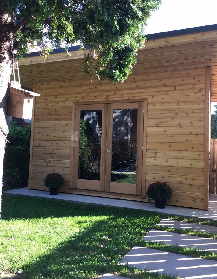 Cedar verana pool house 7 x 14 with French double doors in Toronto, Ontario.ID number 223494-0.