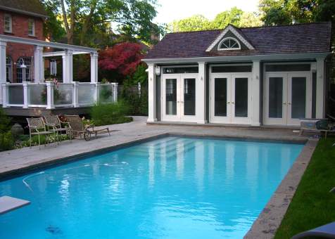 Windsor modern pool house in Toronto, Ontario. ID number 210529