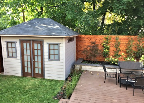 Cedar Sonoma 9x12 garden shed with fixed windows in Toronto Ontario. ID number 232050-3