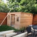 Cedar Sonoma 9x12 garden shed with fixed windows in Toronto Ontario. ID number 232050-4
