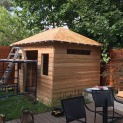 Cedar Sonoma 9x12 garden shed with fixed windows in Toronto Ontario. ID number 232050-5