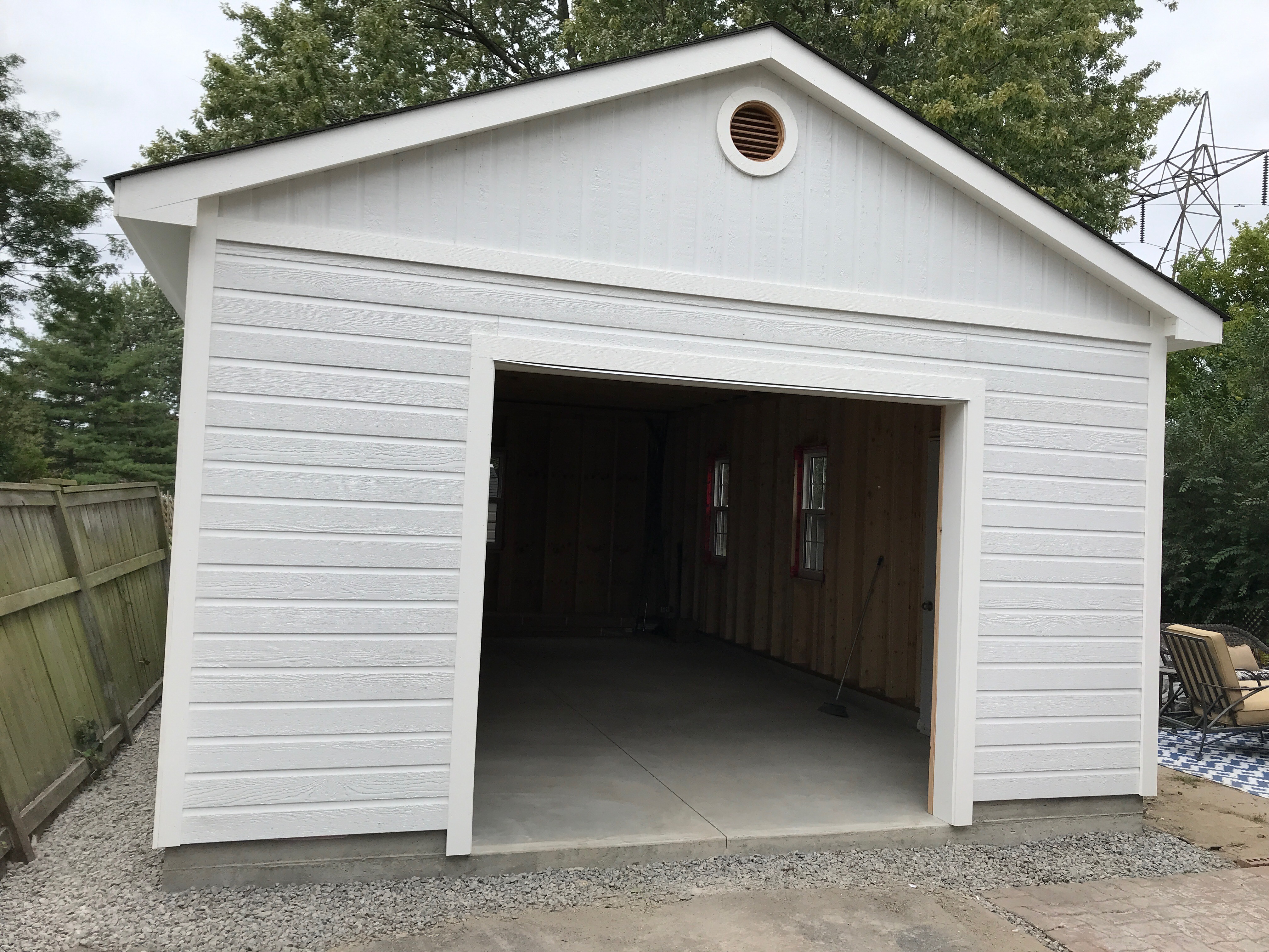 Canexcel highlands garage 16 x 25 with steel insulated garage door in Scarborough 