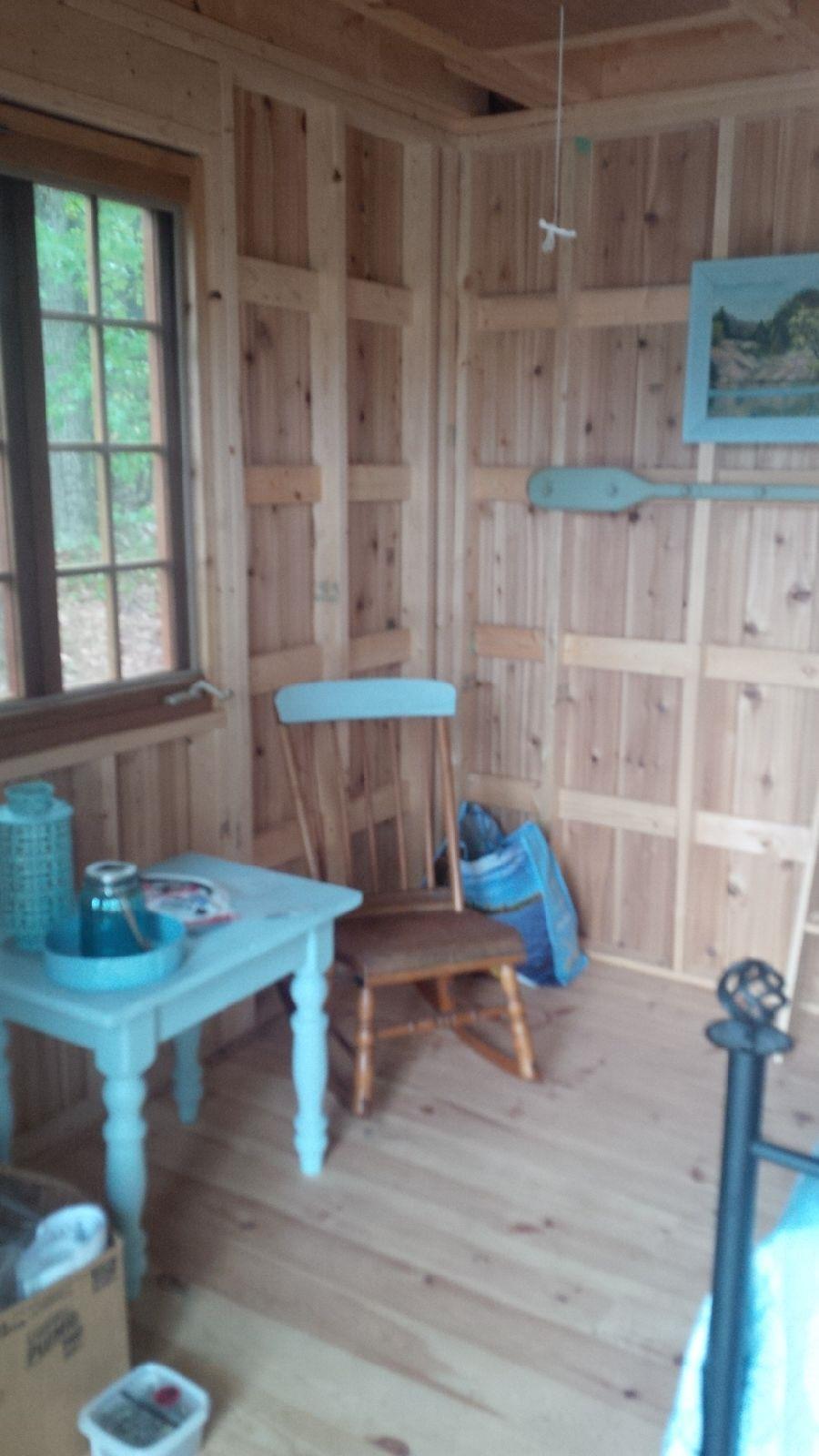 Cedar Glen Echo cabin 10x10 with french lite in Dunsford Ontario. ID number 207582-5