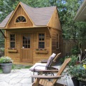 Custom bala bunkie cabin Kit 9 x 12 with 3ft front overhang in Toronto Ontario. ID number 206123-2