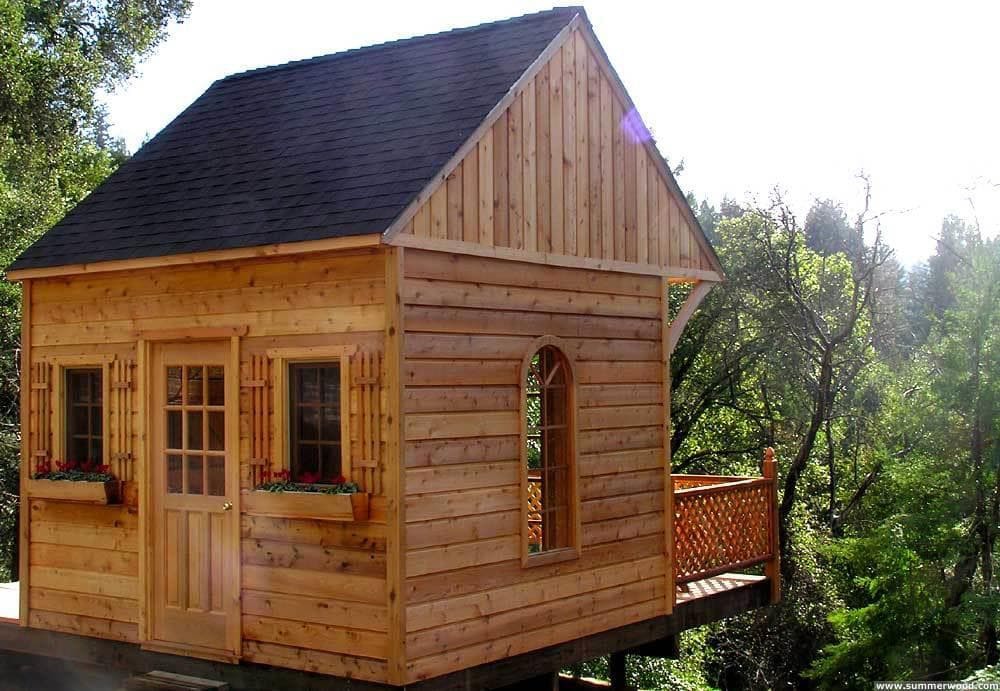 Glen echo 12x12 cabins with balcony in Boulder Creek in California. ID number 4812-1