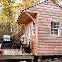 Glen Echo 8x12 cabin kit with barbeque zone in Bannockburn Ontario. ID number 14617-4