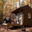 Glen Echo 8x12 cabin kit with barbeque zone in Bannockburn Ontario. ID number 14617-1