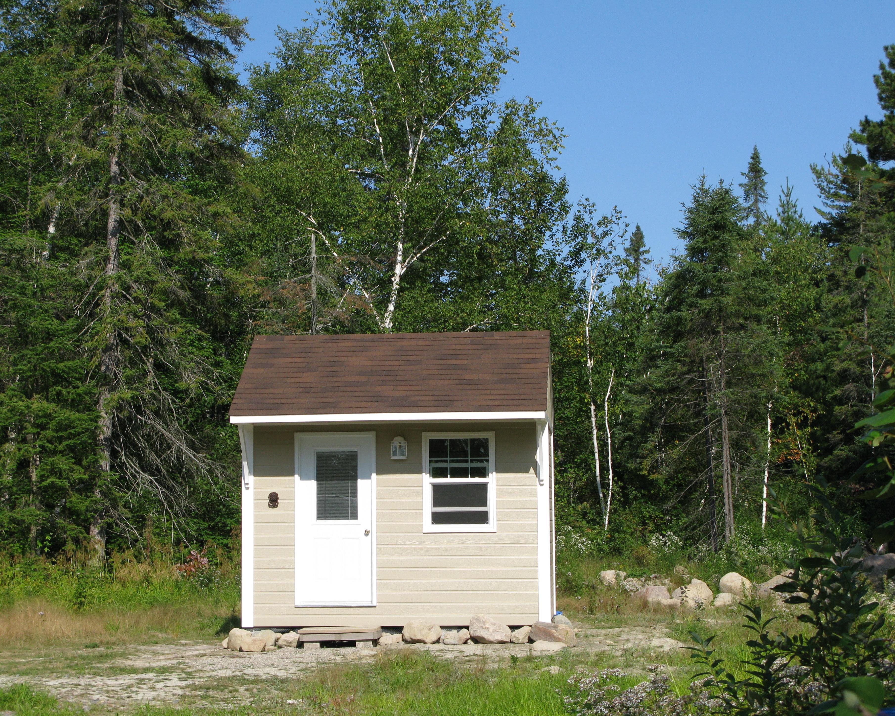 Glen Echo 12x12 garden shed with sliding window in Noelville Ontario. ID number 90271-1
