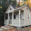 Canmore 14x16 cabin with arch window in Combermere Ontario. ID number 166515-3.