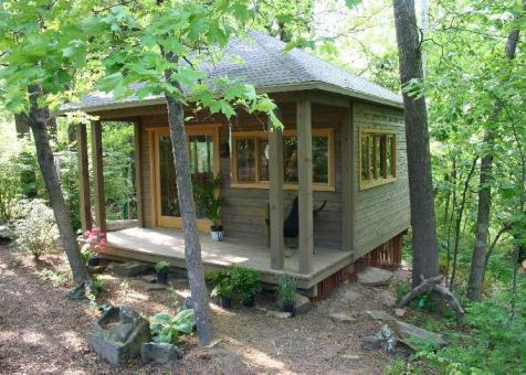 Sonoma 16x16 cabin with soho slider window in Fayetteville North Carolina. ID number 5483-2