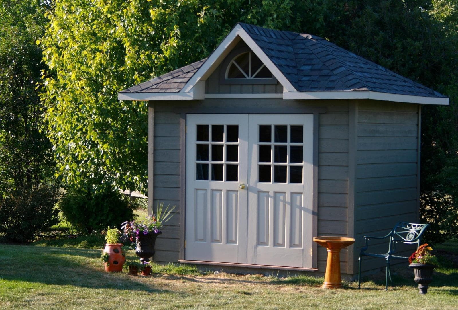 Sonoma 7x9 cabins with double doors in Mokena Illinois. ID number 223820-1
