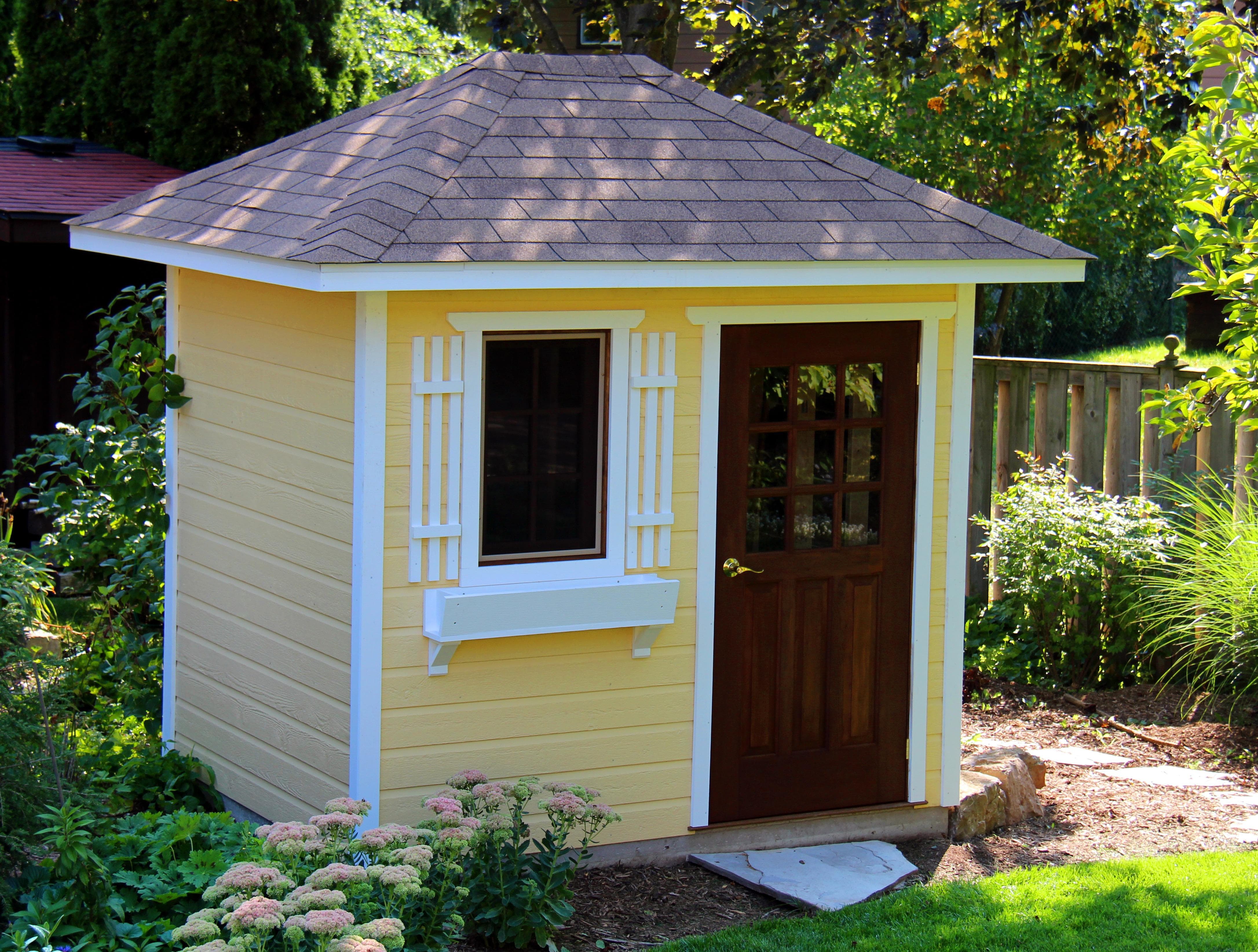Sonoma 6x8 backyard shed with antique double door Madison Wisconsin. ID number 152810-1