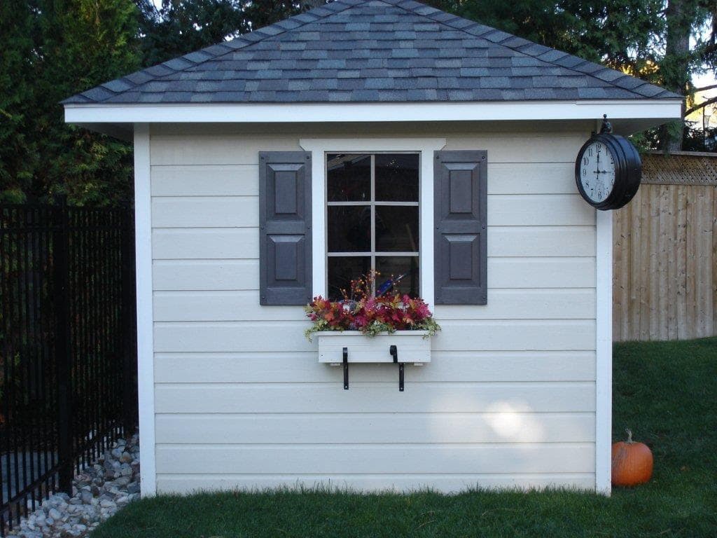 Cedar Sonoma 8x8 garden shed with double doors in Mississauga Ontario. ID number 136820-2