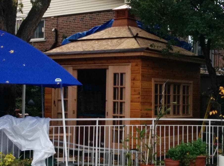 Cedar Sonoma 10 x 10 garden shed with double french doors in Toronto Ontario. ID number 183172-2