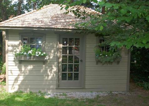 Cedar Sonoma 10x14 home studio with single french door in Toronto Ontario. ID number 224069-1