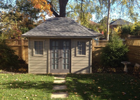 Sonoma 8x12 garden shed with standard fixed window In Toronto Ontario. ID number 200534-2
