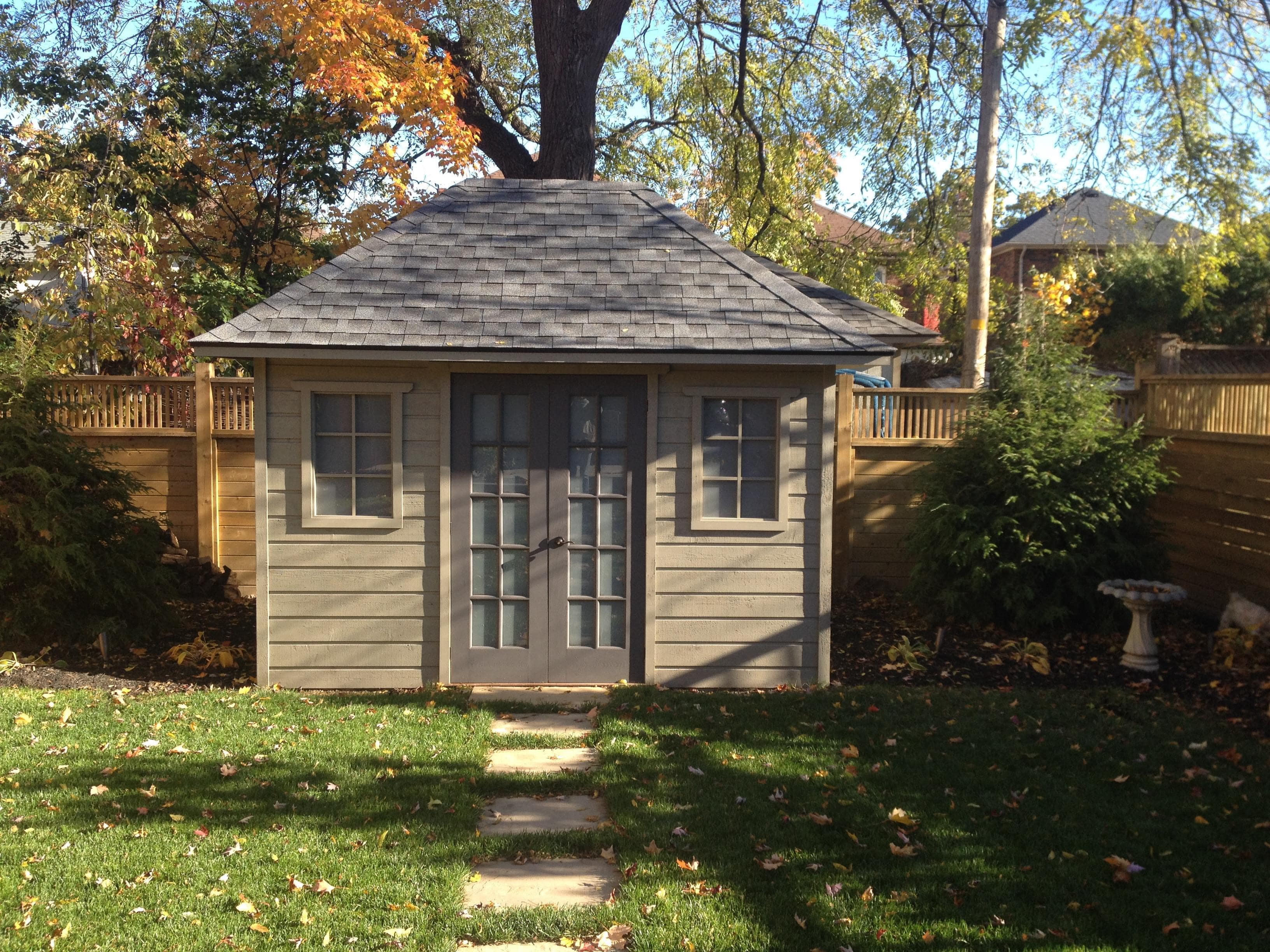 Sonoma 8x12 garden shed with standard fixed window In Toronto Ontario. ID number 200534-2