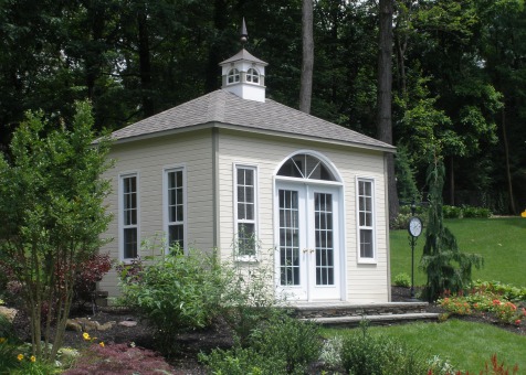 Sonoma 10x14 pool house with single hung window in Laurel Hollow New York. ID number 206572-1