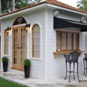 Sonoma 9x12 pool house with arch windows in Toronto Ontario. ID number 153188-1