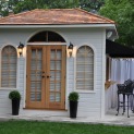 Sonoma 9x12 pool house with arch windows in Toronto Ontario. ID number 153188-2