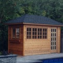 Sonoma 6x12 pool house with antique flower boxes in Oakville Ontario. ID number 206729-3 