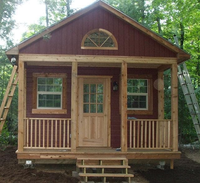 Mountain Brook 14x20 cabins with vinyl windows in Dwight Ontario. ID number 801-1