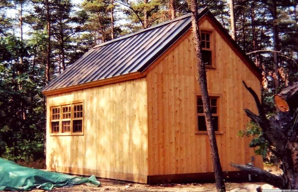Breckenbridge 12x20 cabins with metal roof in Manns Choice Pennsylvannia. ID number 2979-2