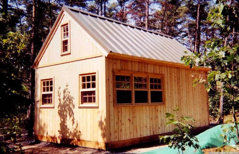 Breckenbridge 12x20 cabins with metal roof in Manns Choice Pennsylvannia. ID number 2979-5