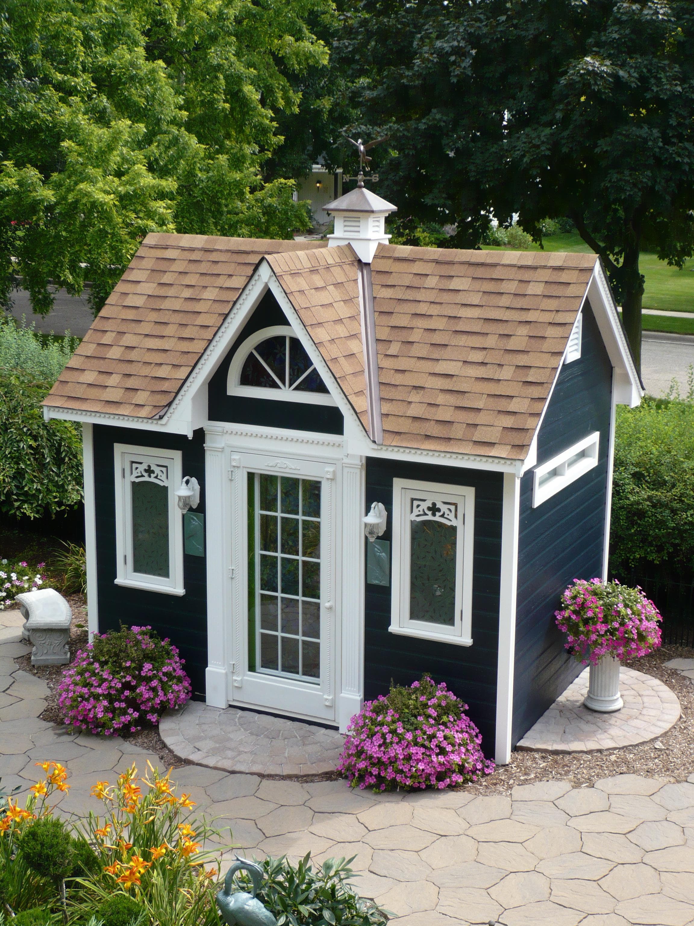 Copper Creek 8x12 home studio with sonoma cupola in Cedarburg Wisconsin. ID number 206859-2