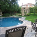 Copper Creek 8x12 pool house with sidelite window in Toronto Ontario. ID number 42348-1