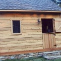Copper Creek 10x14 pool house with single dutch door in Coatenville Pensylvania. ID number 41189-2