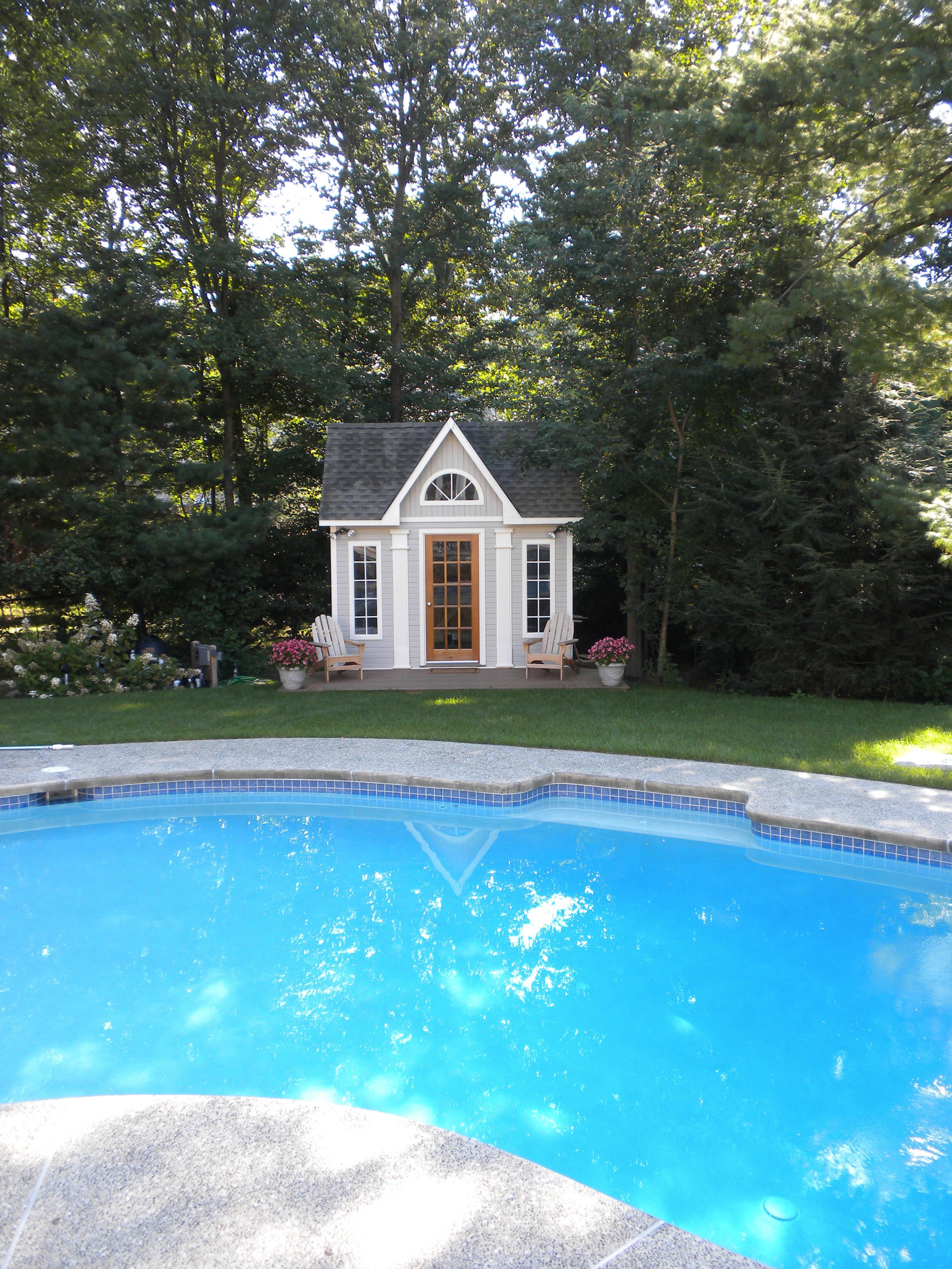 Copper Creek 10x12 workshop with arch window in Andover Massachusetts. ID number 206030-4
