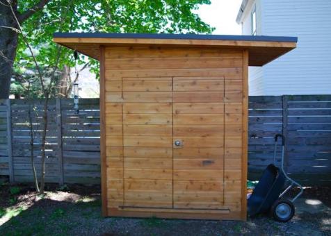 cedar dune shed 5x7 with concealed double doors in Becon, New York. ID number 202499-1