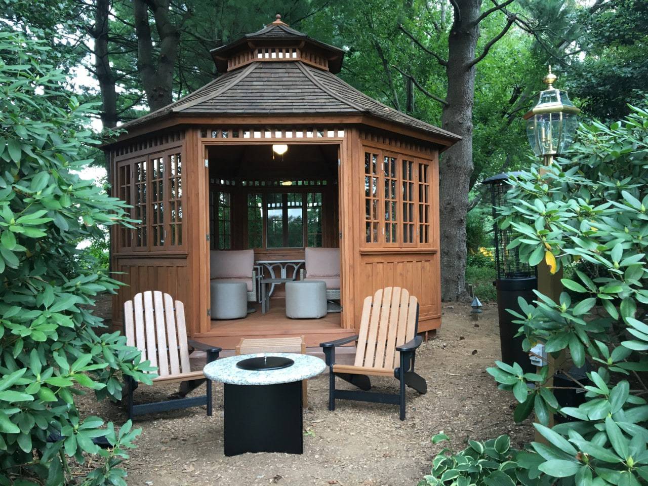 Front view of 14' San Cristobal Gazebo located in Lancaster, PA  – Summerwood Products