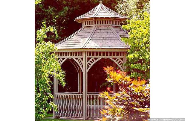 Victorian gazebo 10 ft with cupola. ID number 5780-1.