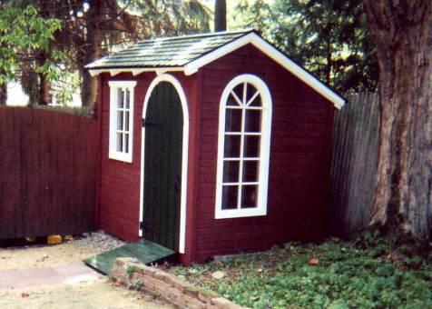 Bar Harbor red shed kit with cedar in Poughkeepsie, New York. ID number 1367-2