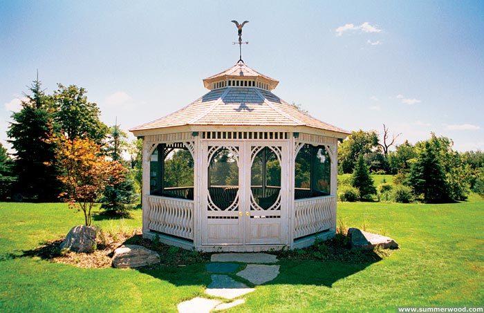 Victorian 16 ft gazebo in Aurora Ontario. ID number 412-0.