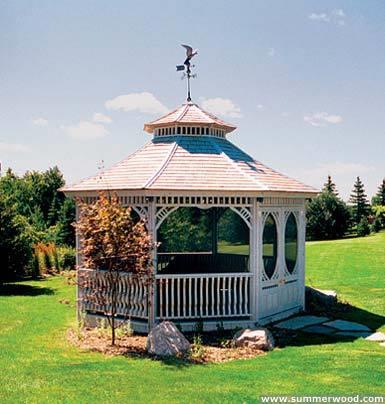 Victorian 16 ft gazebo in Aurora Ontario. ID number 412-1.