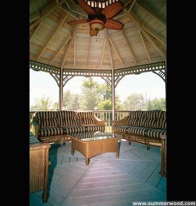 Victorian 16 ft gazebo in Aurora Ontario. ID number 412-3.
