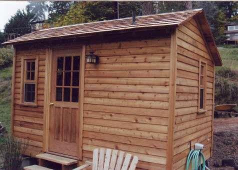 Bar Harbor shed kit with cedar in Grapeview, Washington. ID number 15920-3