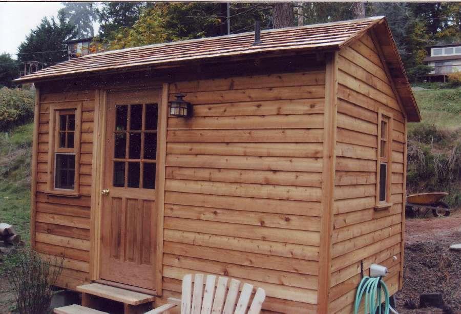 Bar Harbor shed kit with cedar in Grapeview, Washington. ID number 15920-3