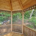 Interior view of 10' Monterey Gazebo located in Kawartha, Ontario – Summerwood Products